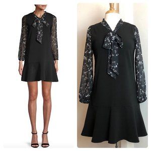 Avantlook Floral Tie Mini Dress Size Small